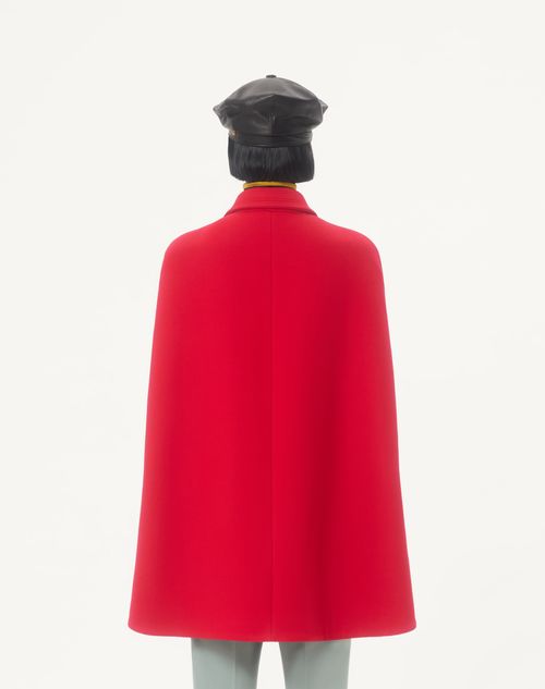 Valentino - Drill Double Cape - Red - Woman - Coats And Outerwear